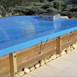 Bâche Wood Securit pour piscine hors sol bois