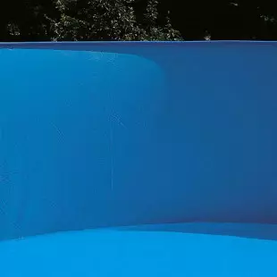 Liner piscine hors-sol - overlap - ovale bleu uni