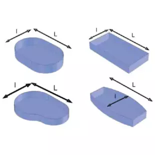 Liner sur mesure - Rectangulaire avec fond plat