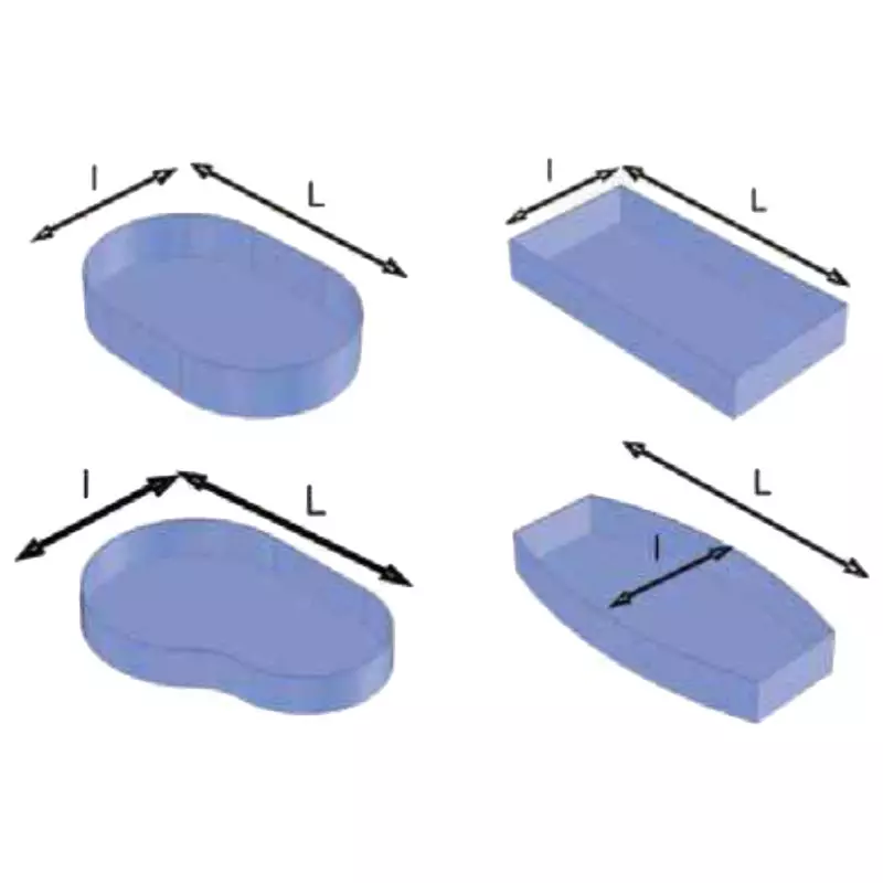 Liner sur mesure - Rectangulaire avec fond plat