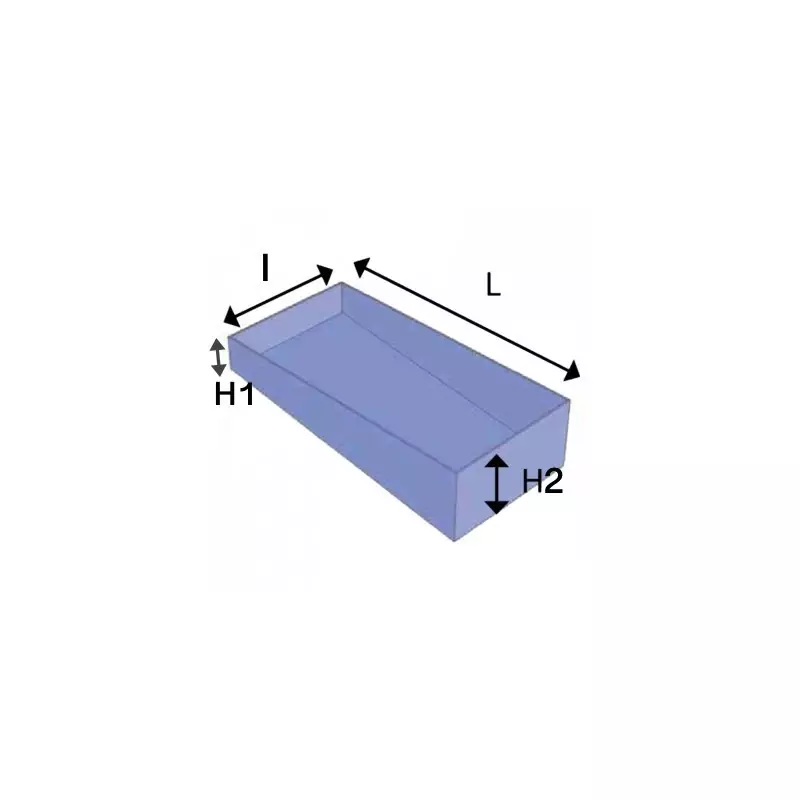 Liner sur mesure - Rectangulaire pente composée ou constante