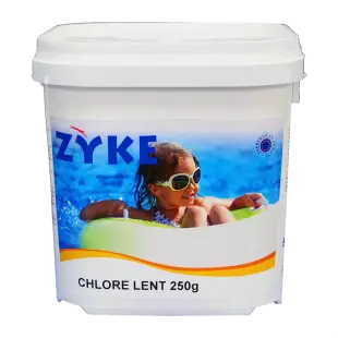 ZYKE - Chlore Piscine Lent 250g  - 5kg