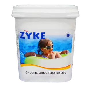 ZYKE - Chlore Piscine Choc Pastilles 20g - 5kg
