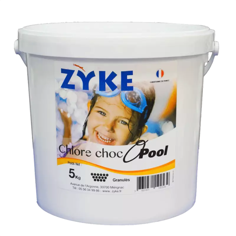 Chlore Choc Piscine - Granulés - Seau 5 kg - Chlore Rapide Effet Immediat -  EDG