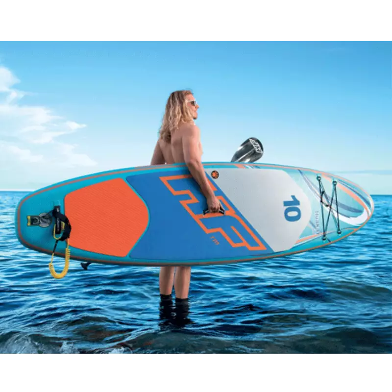 Paddle SUP gonflable Huaka'i Tech Set Hydro Force™ 305 x 84 x 15 cm, pompe, sac à dos, leash, pagaie