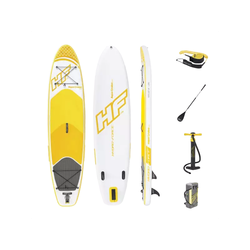 Paddle SUP gonflable Aqua Cruise Tech Set Hydro Force™ 320 x 76 x 15 cm, pompe, sac à dos, leash, pagaie