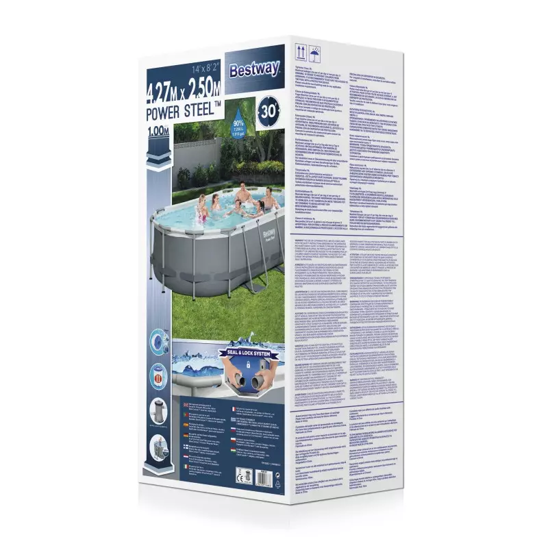 carton piscine bestway tubulaire ovale