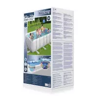 Piscine tubulaire - BESTWAY - 4,12m x 2,01m x 1,22m filtre sable carton