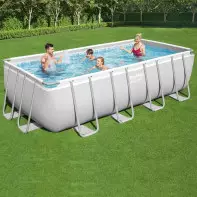 Piscine tubulaire - BESTWAY - 4.88 x 2.44 x 1.22 m filtre à cartouche