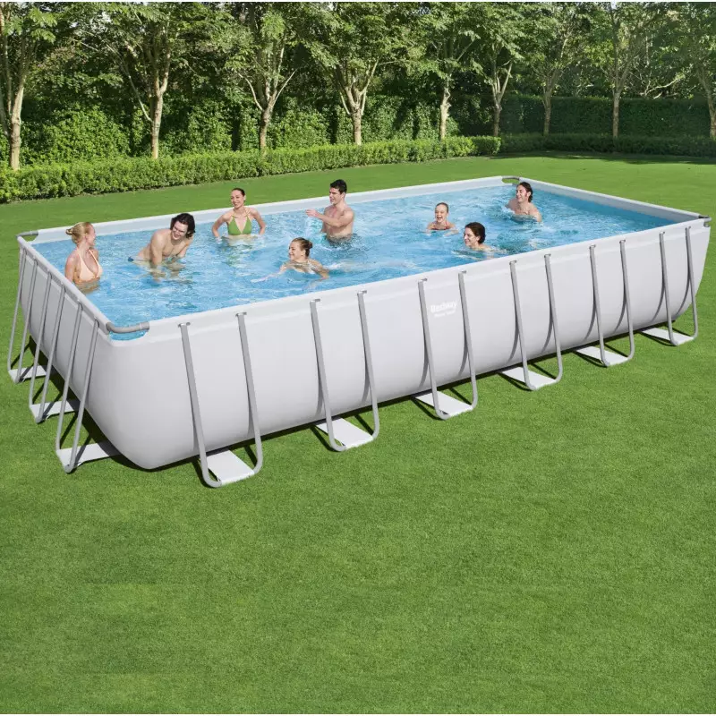 Piscine hors sol rectangulaire grande taille Bestway 7,32m x 3,66m x 1,32m