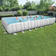 Grande piscine tubulaire - BESTWAY - 9,56 m × 4,88 m × 1,32 Filtre sable