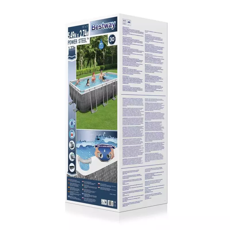 Piscine tubulaire BESTWAY - 5,49m x 2,74m x 1,22m filtre à cartouche