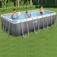 Piscine BESTWAY power style rectangulaire - 4,88m x 2,44m x 1,22m filtre à cartouche