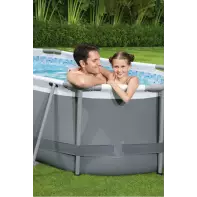 couple piscine tubulaire bestway ovale hors sol