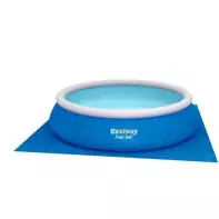 Tapis de sol carré Bestway 3,66m pour piscine hors sol