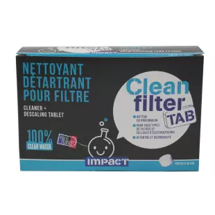 Nettoyant Détartrant pour filtre - Impact Clean Filter Tab