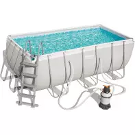 Piscine tubulaire - BESTWAY - 4,12m x 2,01m x 1,22m filtre sable