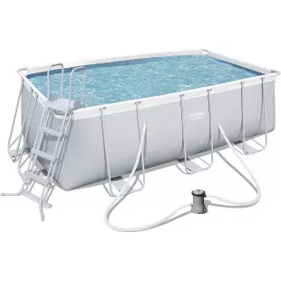 Piscine tubulaire - BESTWAY - 4,12m x 2,01m x 1,22m filtre cartouche