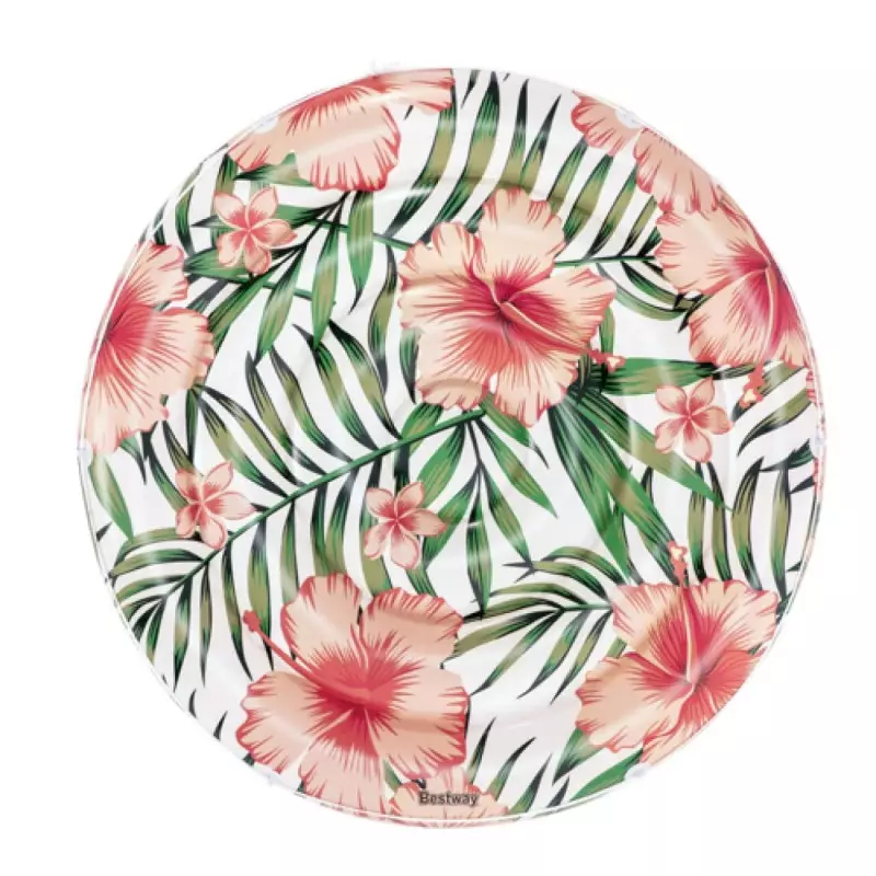 Matelas gonflable rond fleurs Matelas gonflable rond fleurs