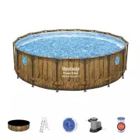 Piscine tubulaire -  BESTWAY - 4,88m x 1,22m filtre à cartouche Swim Vista