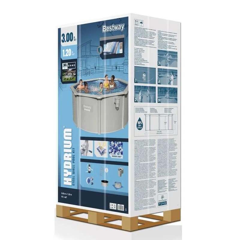 Piscine hors sol avec filtre à sable Bestway 3.00 X 1.20M - Ronde Acier