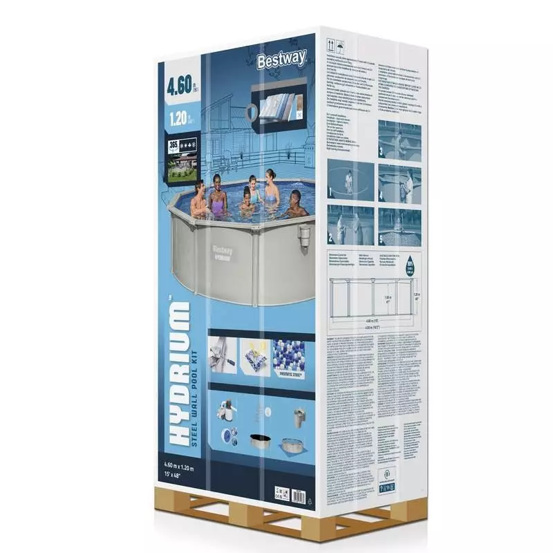 Piscine hors sol avec filtre à sable Bestway 3.00 X 1.20M - Ronde Acier