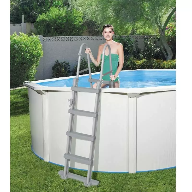 Piscine hors sol Bestway ovale en acier + filtre à sable 5 X 3.60 X 1.20