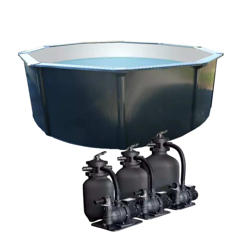 Piscine ronde - Filtration sable 130cm