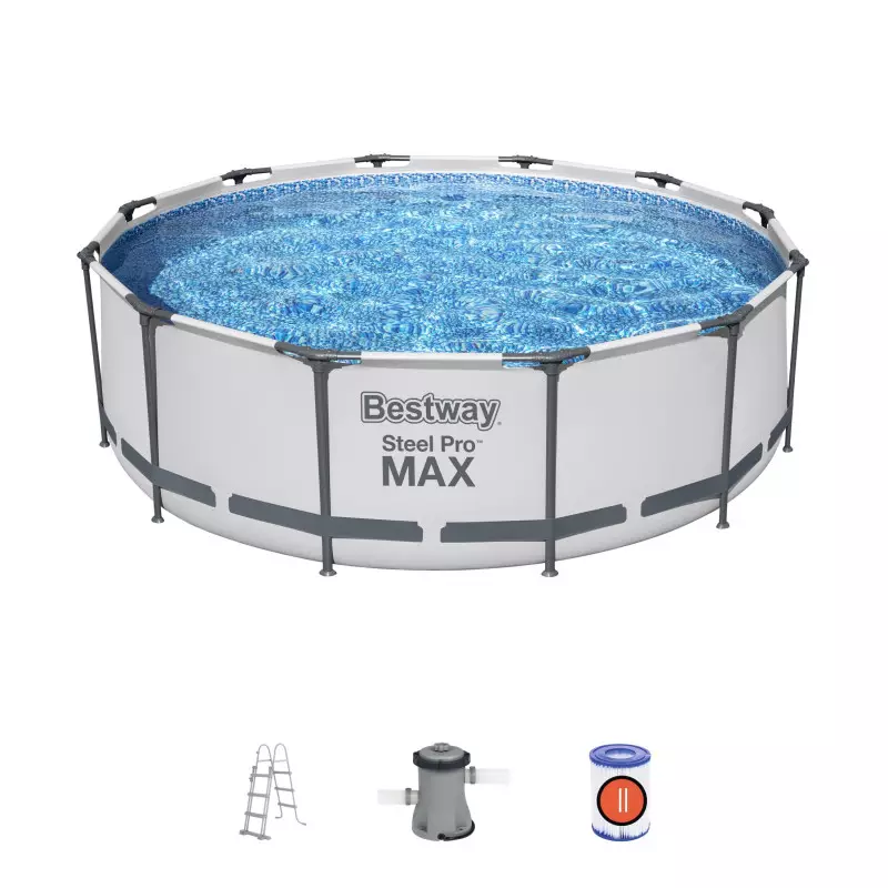 pack piscine avec échelle et filtration à cartouche