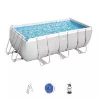 Piscine tubulaire - BESTWAY - 4,12m x 2,01m x 1,22m filtre sable