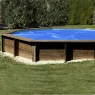 Bâche été à bulle pour piscine bois - Gre - 400 x 119 cm