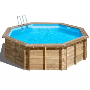 Piscine bois ronde Gre - 500 x 127 cm