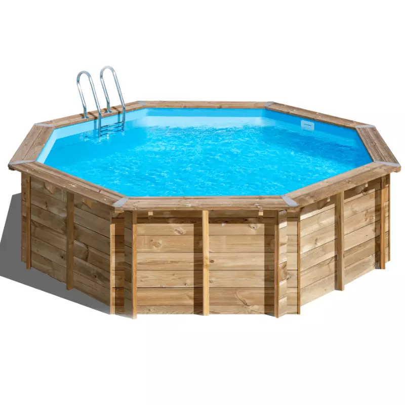 Piscine bois ronde Gre - 500 x 127 cm