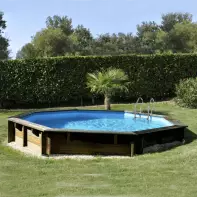 Piscine en bois octogonale