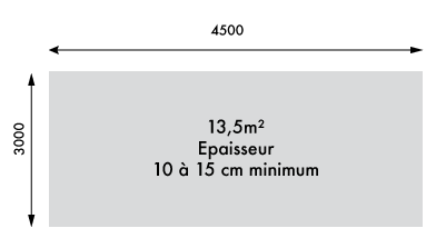 Dimension piscine 200x350 m