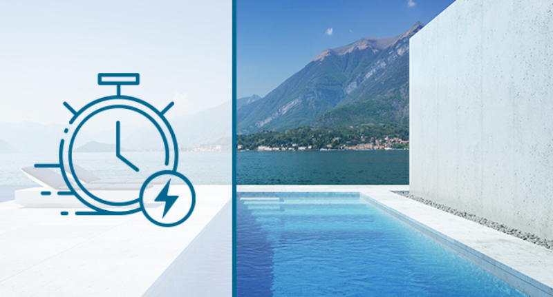 image d ne piscine avec un chronometre