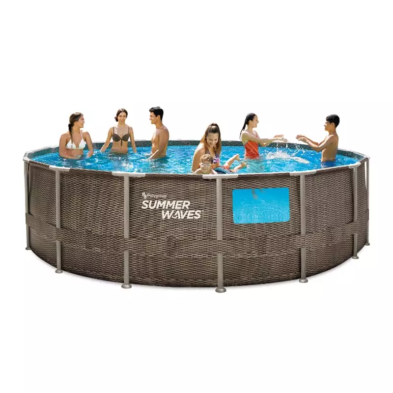 Photo piscine ronde elite crystal 4,57x1,22 m