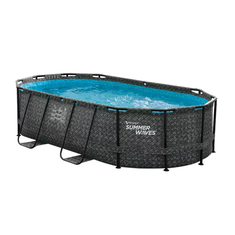 Photo piscine dark tubulaire ovale 4,24x2,50x1 m