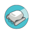 Robot avec brosse active