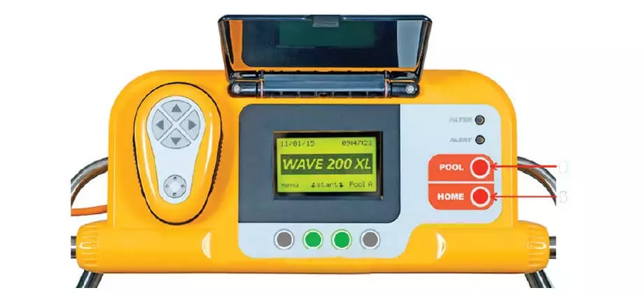 Photo de l'interface MMI robot Dolphin Wave 200 XL
