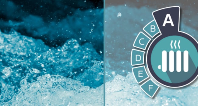 photo de l eau avec un schema pour montrer la puissance de la pompe