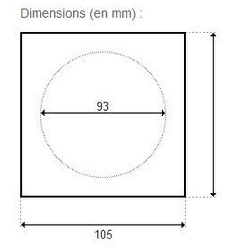 dimensions joint d'ampoule projecteur