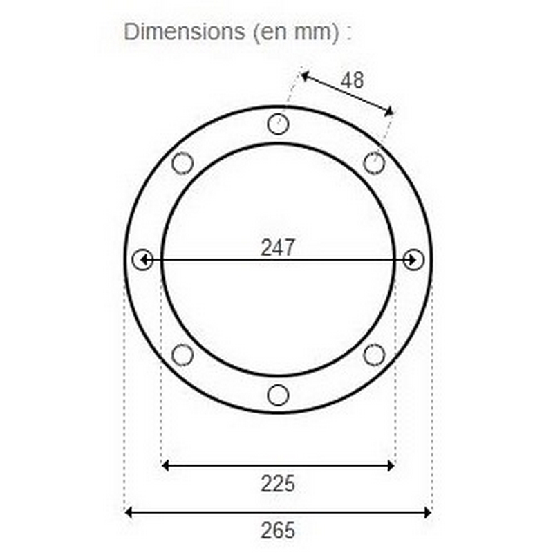 dimensions bride projecteur