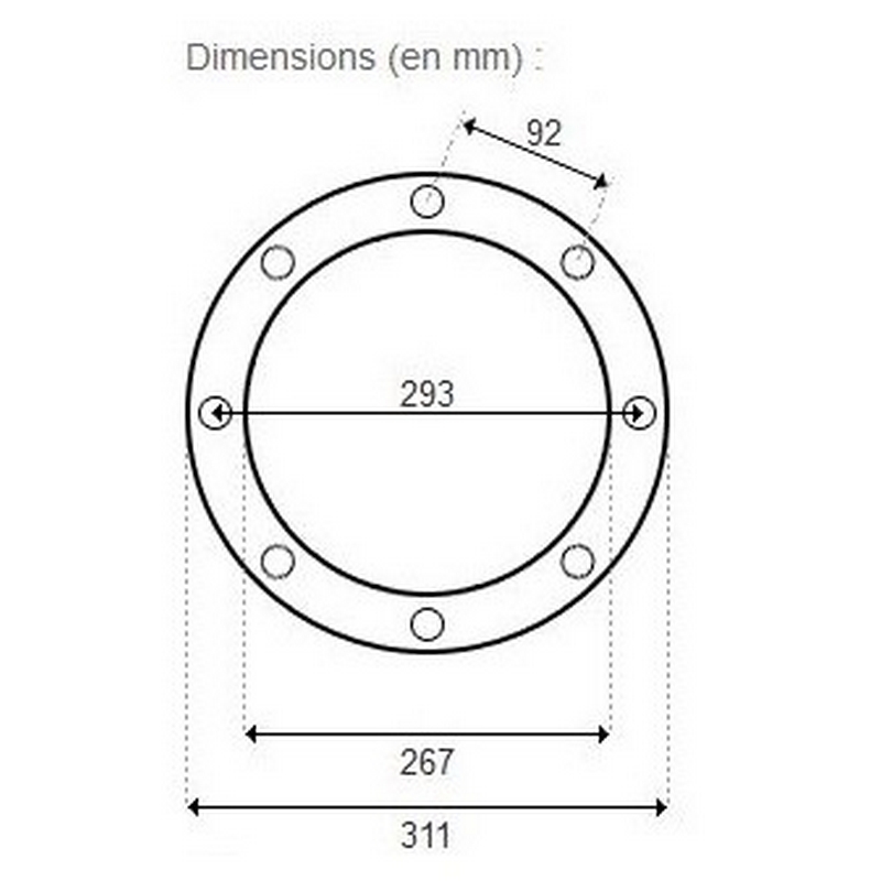 dimensions du joint