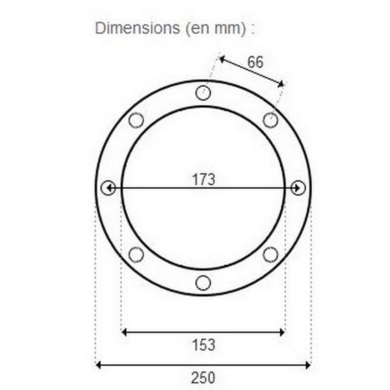 dimension de la bride