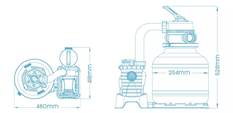 Schéma de la platine de filtration