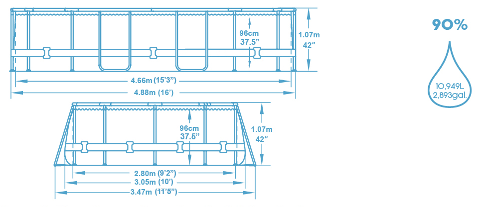 Schéma piscine Bestway
