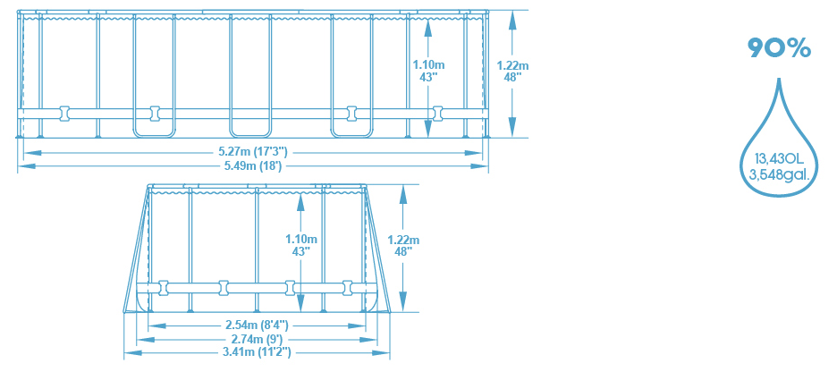 Schéma piscine Bestway
