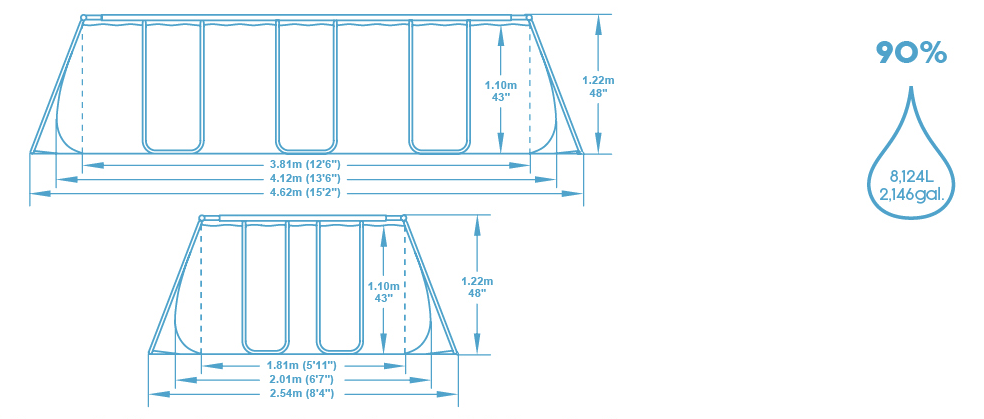 Schéma piscine Bestway