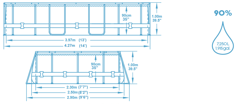 Schéma piscine Bestway